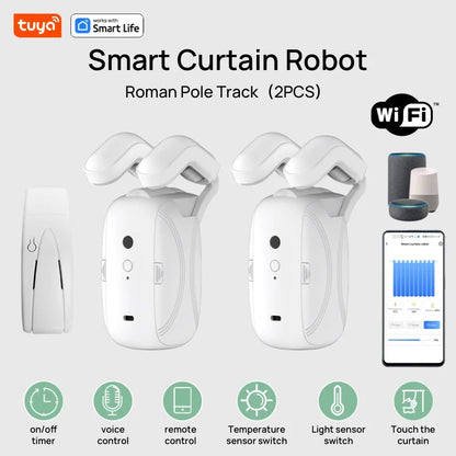 Switf Smart Wifi Curtain Robot (with gateway),  APP Remote Control,Voice Control，Single/Double Opening