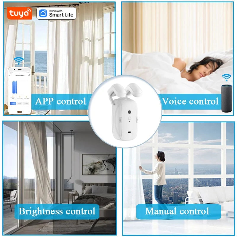 Switf Smart Wifi Curtain Robot (with gateway),  APP Remote Control,Voice Control，Single/Double Opening